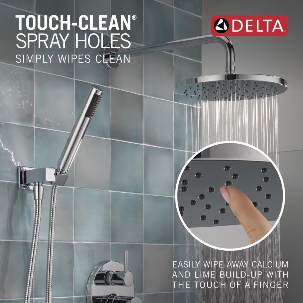 Delta Modern 14 Series Round Rain Shower System Faucet Set